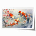 Vibrant marine life wall art print showcasing a colorful underwater scene with various fish species, perfect for ocean-themed decor, rolled for easy framing.