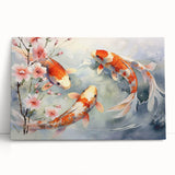 Vibrant marine life-themed wall art canvas showcasing colorful fish designs, perfect for ocean lovers. Ideal for home decor or nautical-themed spaces.