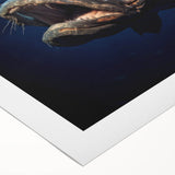 Vibrant rolled canvas showcasing a marine life fish design, featuring colorful aquatic imagery perfect for ocean-themed decor. Packaged securely in a durable tube for safe delivery.