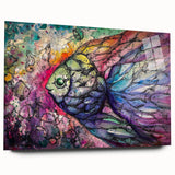 Elegant acrylic glass wall art collection showcasing vibrant marine life fish designs in a side view, highlighting intricate colors and details, perfect for aquatic-themed decor.