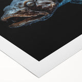 Vibrant marine life wall art design on rolled canvas, showcasing colorful fish and aquatic elements, perfect for ocean-themed decor. Packaged securely for delivery.