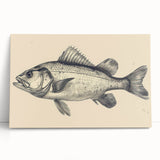 Vibrant marine life wall art featuring colorful fish designs on stretched canvas, perfect for ocean-themed decor, showcasing intricate details and vivid colors.