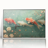 Framed acrylic wall art showcasing a vibrant marine life fish design, featuring colorful aquatic imagery against a white background, perfect for ocean-themed decor.