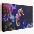Stretched canvas wall art showcasing a vibrant marine life fish design in rich colors, perfect for ocean-themed decor, adding a lively touch to any space.
