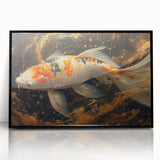 Framed acrylic wall art showcasing a vibrant marine life fish design, featuring intricate details and a sleek black frame, perfect for coastal decor enthusiasts.