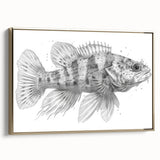 Framed wall art featuring a vibrant marine life and fish design, set against a gold background, showcasing intricate details and textures for a luxurious ambiance. Ideal for ocean-themed decor, this piece adds a touch of elegance to any space while celebrating the beauty of underwater life.