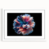 Framed marine life wall art collection featuring vibrant fish designs and a white mat, perfect for enhancing coastal-themed decor in any room.
