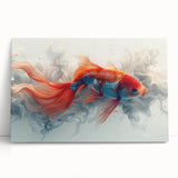 Vibrant marine life wall art collection featuring colorful fish designs on stretched canvas, ideal for ocean-themed decor. Perfect for enhancing living spaces.