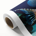 Vibrant marine life wall art featuring colorful fish illustrations, printed on high-quality rolled canvas, perfect for ocean-themed decor and artistic displays.