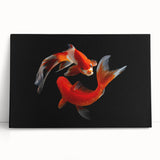 Vibrant marine life canvas wall art showcasing various colorful fish species, perfect for ocean-themed decor. Ideal for adding a lively touch to any room.
