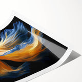 Vibrant marine life wall art print showcasing colorful fish designs, rolled for easy display. Perfect for ocean enthusiasts, this artwork adds a lively touch to any space.