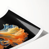 Colorful marine life wall art print showcasing a variety of fish species in vibrant hues, rolled and ready for framing, perfect for ocean-themed decor enthusiasts.