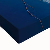 Close-up of vibrant marine life jellyfish design on stretched canvas, showcasing intricate details and colorful patterns, perfect for ocean-themed decor.