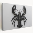 Vibrant stretched canvas wall art showcasing a detailed marine life lobster design, featuring rich colors and textures, ideal for ocean-themed decor. Perfect for enhancing coastal aesthetics in homes or offices.