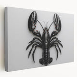 Vibrant stretched canvas wall art showcasing a detailed marine life lobster design, featuring rich colors and textures, ideal for ocean-themed decor. Perfect for enhancing coastal aesthetics in homes or offices.