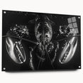 Acrylic glass wall art displaying a vibrant marine life lobster design, showcasing intricate details and colors, ideal for coastal-themed decor or ocean enthusiasts.