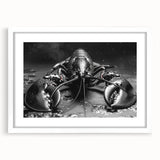 Lobster-themed wall art collection featuring a detailed marine life design in a sleek white frame with a mat, ideal for nautical décor enthusiasts.