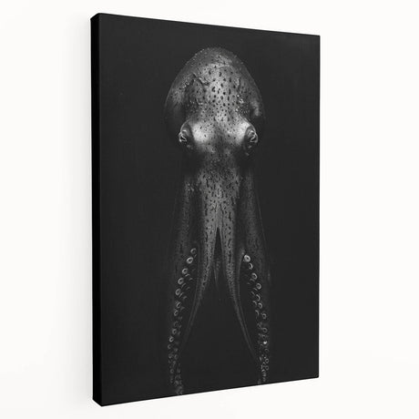 Stretched canvas wall art showcasing a vibrant octopus design, featuring rich colors and intricate details, perfect for marine life enthusiasts and home decor.