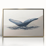 Framed wall art featuring a stunning orca design, showcasing vibrant colors and intricate details, set in a sleek gold frame, perfect for marine life enthusiasts.