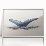 Framed wall art featuring a striking orca design against a white background, showcasing marine life, perfect for ocean-themed decor enthusiasts.
