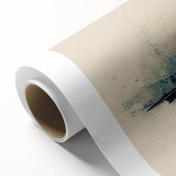 Stunning rolled canvas art depicting a vibrant orca surrounded by marine life, showcasing intricate details and vivid colors, perfect for ocean-themed decor.