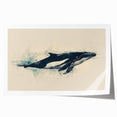 Orca wall art design featuring a vibrant marine life theme, showcasing detailed illustrations of orcas and ocean elements on rolled print, ideal for nautical decor.