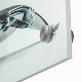 Close-up of a vibrant acrylic glass wall art piece showcasing a stunning marine life ray design, highlighting vivid colors and intricate details, perfect for ocean-themed decor.