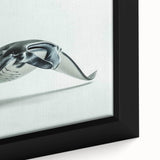 Framed canvas art showcasing a vibrant marine life ray design with intricate details and vivid colors, perfect for ocean-themed decor in modern interiors.