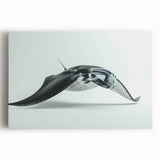 Vibrant stretched canvas wall art featuring a marine life design with colorful rays, perfect for coastal-themed decor. Ideal for enhancing living spaces or artistic collections.