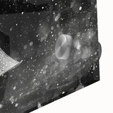 Close-up of a vibrant acrylic wall art piece featuring a marine life ray design, showcasing intricate details and colors that enhance aquatic décor. Perfect for ocean-themed interiors.