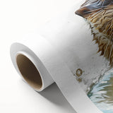 Rolled canvas artwork featuring a playful sea otter design, showcasing vibrant colors and intricate details, perfect for marine life enthusiasts and home decor.