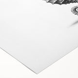 Colorful rolled canvas artwork showcasing a vibrant seahorse design, ideal for marine life enthusiasts. Perfectly packaged in a durable cardboard tube for safe delivery.