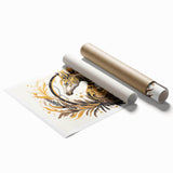 Vibrant marine life wall art featuring a detailed seahorse design in soothing blue and green tones, perfect for ocean-themed decor. Ideal for enhancing coastal interiors.