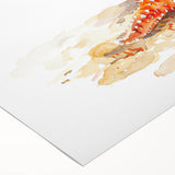 Vibrant rolled canvas wall art showcasing a detailed starfish design in a marine life theme, ideal for coastal decor and ocean-inspired interiors.