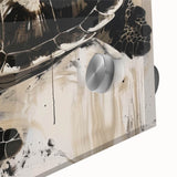 Close-up of a vibrant marine life wall art design showcasing a turtle, created with acrylic glass, highlighting intricate details and vivid colors, perfect for ocean-themed decor.