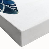 Close-up of a vibrant marine life turtle design on stretched canvas, showcasing intricate details and rich colors, perfect for coastal-themed decor.