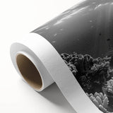 Colorful rolled canvas wall art depicting a serene marine life scene with a turtle swimming among coral, perfect for ocean-themed decor and nature lovers.