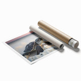 Vibrant marine life wall art featuring a turtle design, showcasing intricate details and rich colors, perfect for ocean-themed decor or coastal aesthetics.