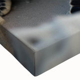 Close-up of a vibrant marine life wall art design featuring a sea turtle on stretched canvas, showcasing intricate details and vivid colors, perfect for ocean-themed decor.