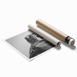 Vibrant marine life wall art featuring a beautifully illustrated turtle design, rolled and packaged in a protective tube, perfect for ocean-themed decor.