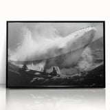 Framed acrylic wall art showcasing a vibrant marine life design featuring a whale, with a sleek black frame, ideal for ocean-themed decor in modern interiors.