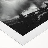 Whale design wall art on rolled canvas, showcasing intricate marine life details in vibrant colors, perfect for ocean-themed decor. Packaged securely for delivery.