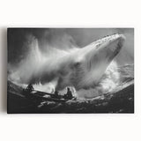 Stretched canvas wall art showcasing a vibrant marine life design featuring a majestic whale, perfect for ocean-themed decor. Ideal for enhancing living spaces with nature-inspired aesthetics.