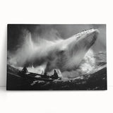 Stretched canvas wall art showcasing a vibrant marine life design featuring a majestic whale, ideal for ocean-themed decor. Perfect for enhancing any living space.