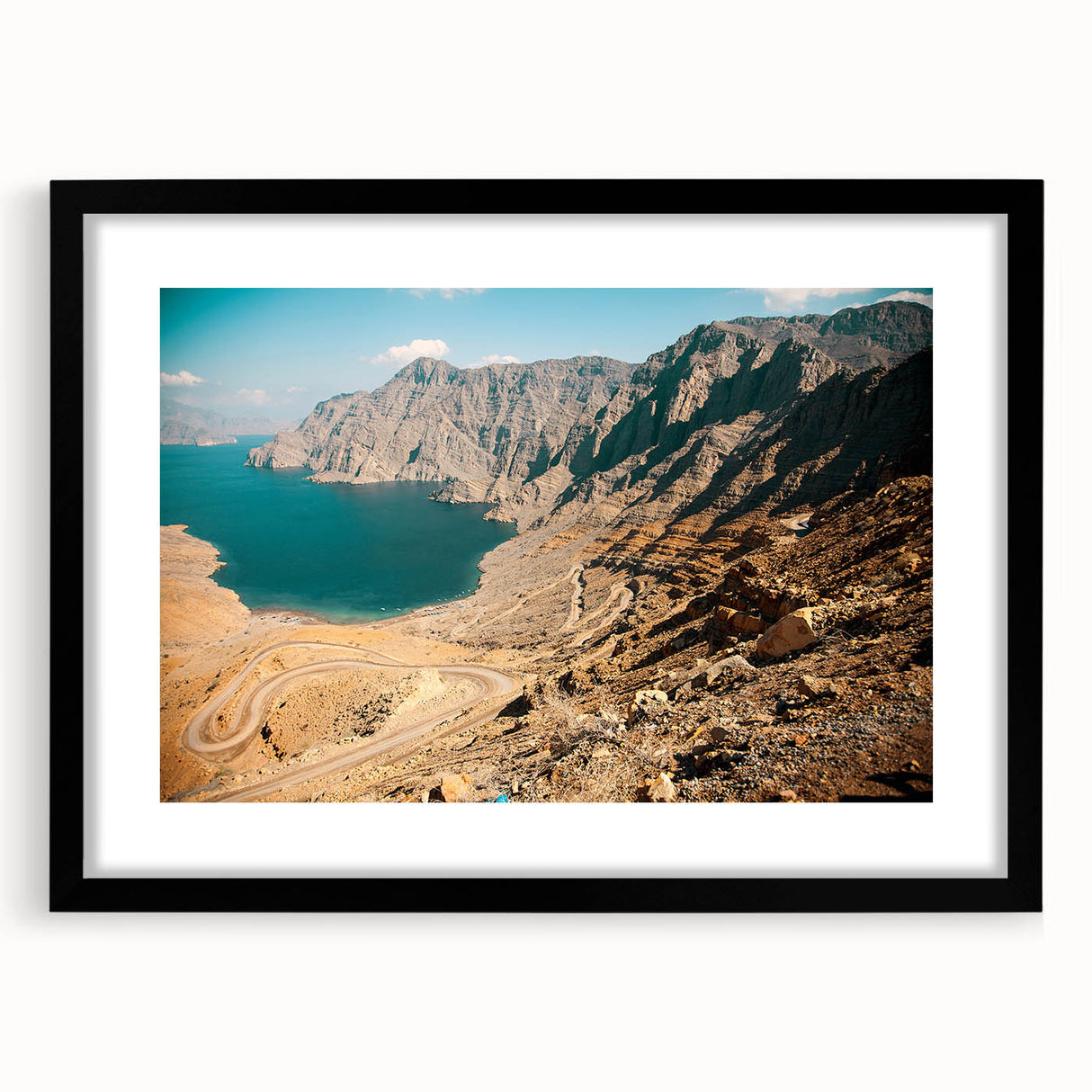 Extra large abstract art print featuring textured, colorful swirls on a black framed canvas, ideal for living room decor.