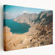 Middle Eastern cityscape on large stretched canvas, featuring earthy tones, ideal for kitchen wall art.