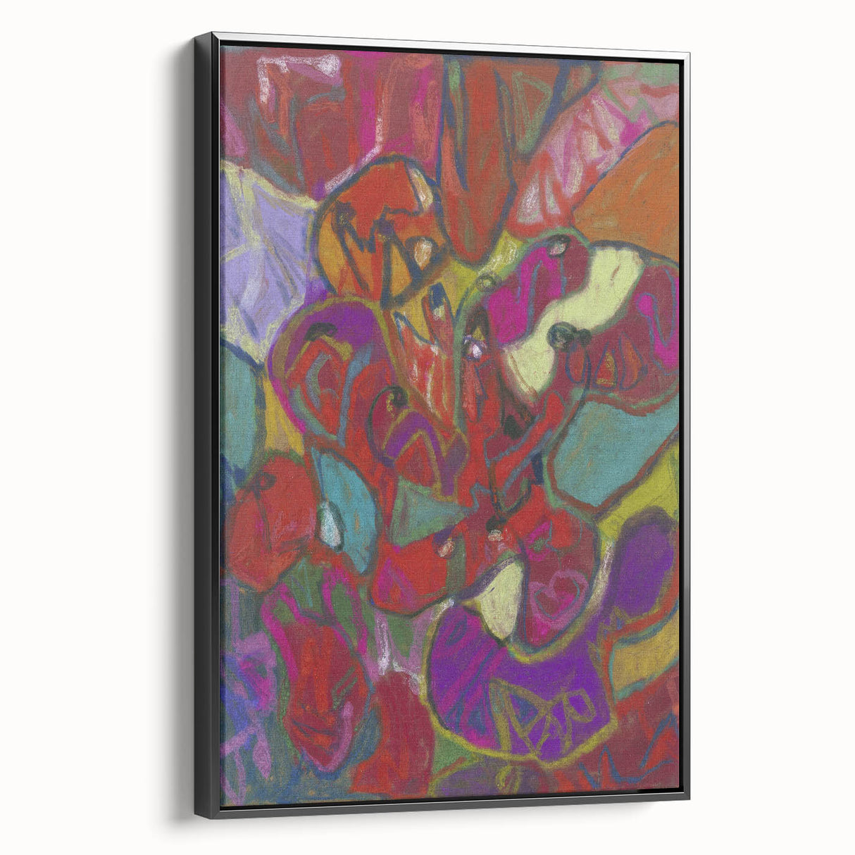Black and white vintage poster art depicting a landscape, printed on framed canvas, suitable for bedroom wall decor.