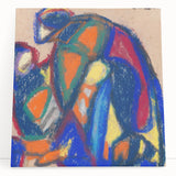 Black and white abstract design on large stretched canvas, ideal for kitchen wall art or bedroom ambiance.