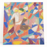 Large black and white abstract art on stretched canvas, ideal for kitchen wall art or bedroom ambiance.