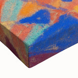 Large art of a black and white landscape painting on stretched canvas, ideal for bedroom wall decor.